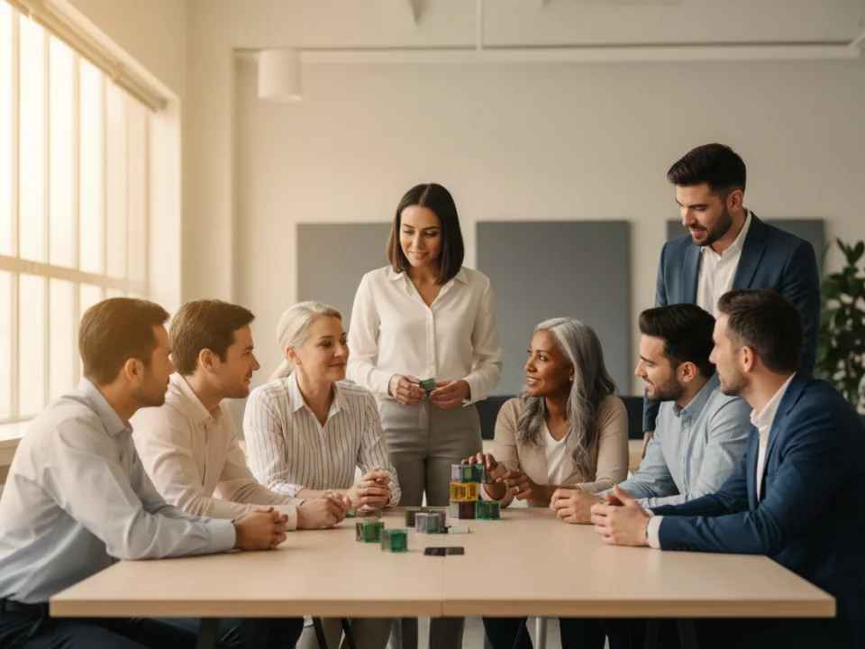 Enterprise stakeholders reviewing program rollout together