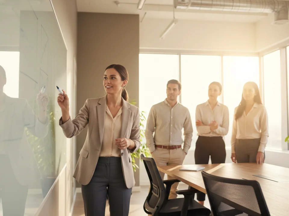 Program lead presenting the first cohort launch plan